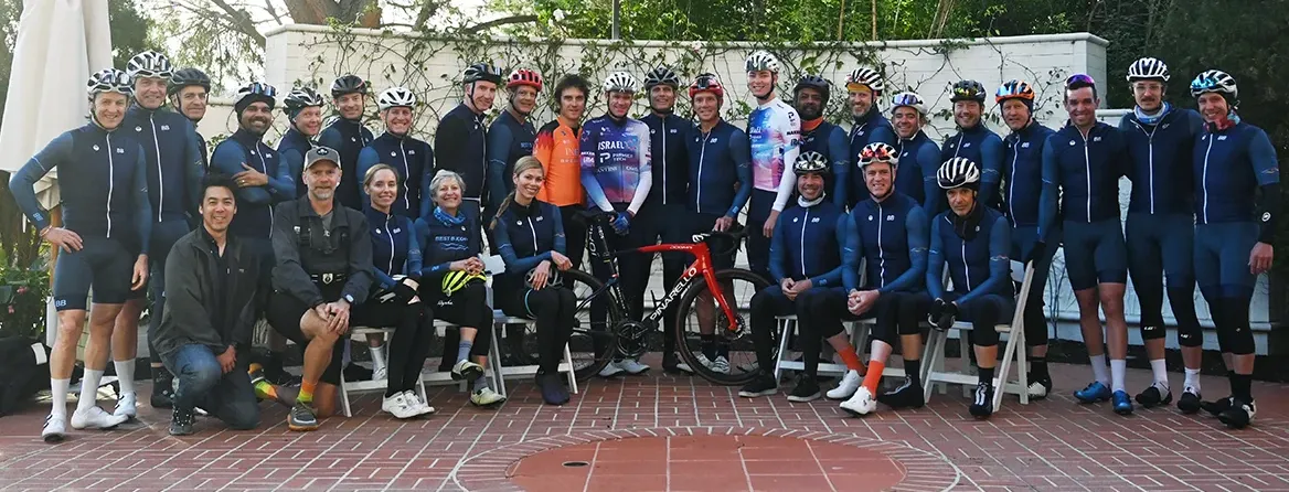 group shot of cyclists at event
